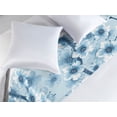thumbnail image 2 of Garden Boho Bed Runner, Winter Themed Neutral Flowers Vintage Pattern Romantic Cottagecore Art, Decorative Accent Bedding Scarf for Hotels Homes & Guest Rooms, Queen, Pale Blue Blue Grey, by Ambesonne, 2 of 3