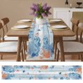 thumbnail image 4 of Summer Seahorses Blue Wood Board Table Runner 13x60in Non-Slip Cotton Linen Table Runners, Ocean Starfish Coral Dresser Scarves TableRunner for Dinner Kitchen Dining Wedding Party, 4 of 9