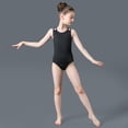 thumbnail image 4 of 3-14T Girls Gymnastic Unitards Kids Ballet Leotard M Straps Back Hollow Out Dancewear, 4 of 7