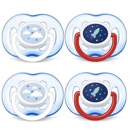 (2 Pack) Philips Avent Freeflow Pacifiers, Blue, 18+ Months - 2 Counts
