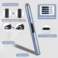 thumbnail image 3 of SUPRUS Electric Lighter Arc Windproof Flameless USB Rechargeable Lighter with Safety Lock (Blue), 3 of 7