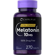Carlyle Melatonin 10mg | 270 Tablets | Vegetarian Supplement