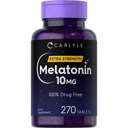 Carlyle Melatonin 10mg | 270 Tablets | Vegetarian Supplement