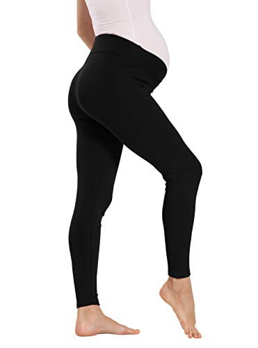 V VOCNI Womens Maternity Leggings Under Bump Yoga Workout Leggings Stretch Pregnancy Pants