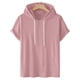 thumbnail image 1 of pstuiky camisetas para hombre, Camiseta deportiva informal de manga corta con capucha y cuello redondo para hombre camisas casuales para hombre l, 1 of 6