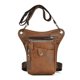 thumbnail image 1 of ER Bolso para motocicleta (marrón claro), riñonera de cuero PU, bolso de hombro informal, deportes al aire libre, bolso de equitación informal Rojo Verde, 1 of 5