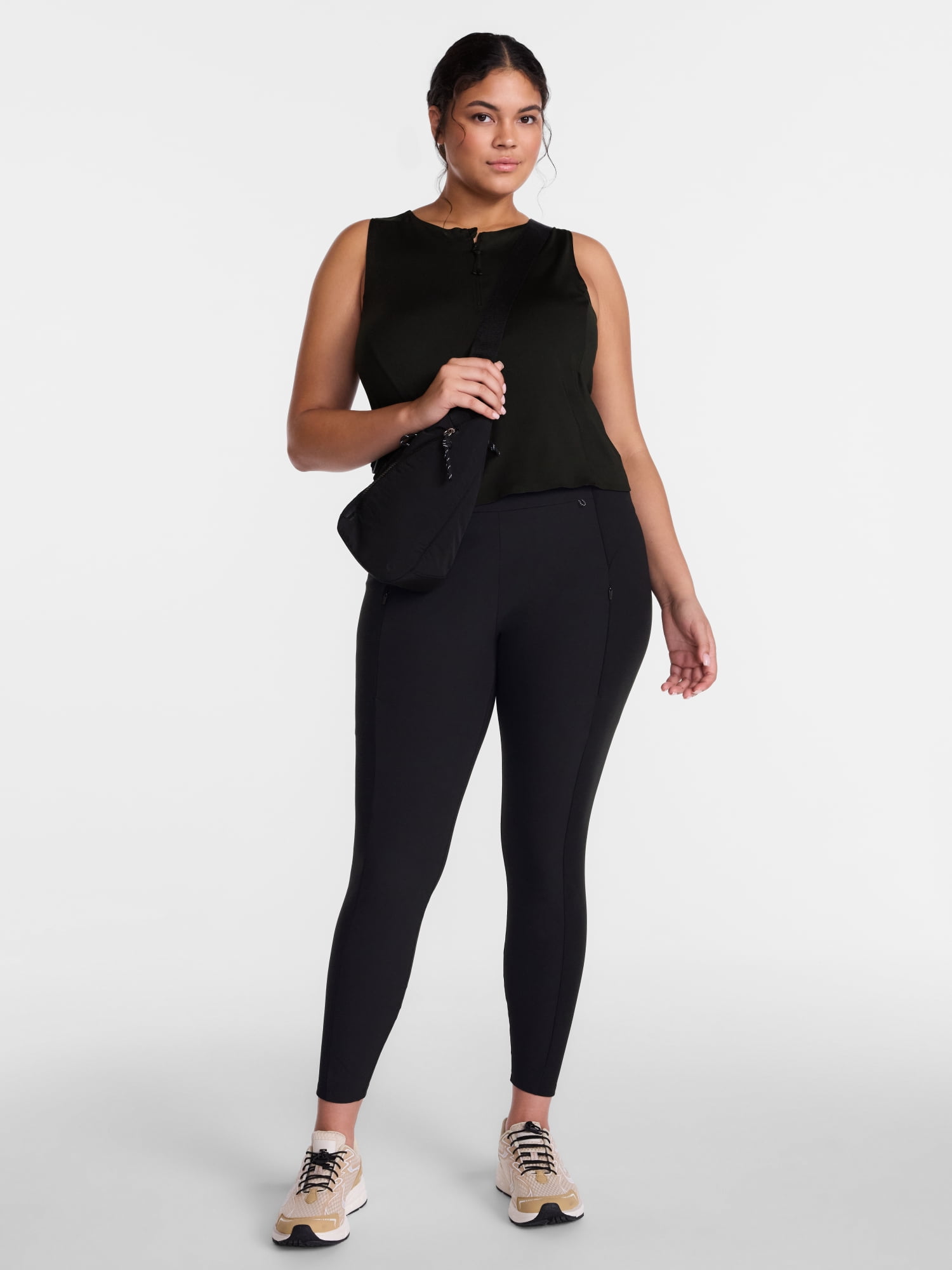 Avia Women's Hybrid Leggings, 27" Inseam, Sizes XS-XXL