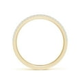 thumbnail image 2 of ANGARA Lab Grown Pave-Set Diamond Half Eternity Wedding Ring for Women in 14K Yellow Gold (Size-1.2mm | 0.2 ct) | April Birthstone Jewelry for Her | Lab-Grown Diamond Engagement Rings, 2 of 4