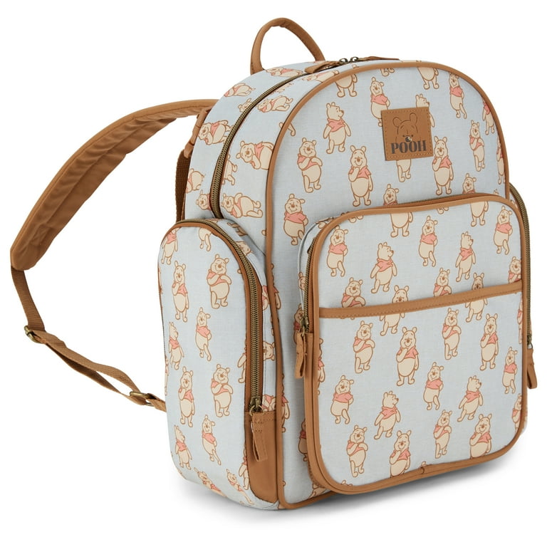 Disney Winnie the Pooh Cream Backpack with Brown Trim and Cherry Print Disney Winnie the Pooh Backpack – Cream | Mercari main image 4