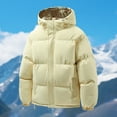 thumbnail image 2 of Winter Warm Thickened Down Jacket Windproof Cold Weather Coat With Hood Outdoor Thermal Insulated For Daily Use, 2 of 3