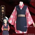 thumbnail image 3 of Makomo Cosplay Kostuum Uniform Feestpak Anime Kimono Volledige Set Disfraz con máscara y peluca, 3 of 5