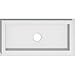 thumbnail image 3 of Ekena Millwork CMP10X5RE-01000 1 in. ID x 3.5 in. Rectangle Architectural Grade Médaillon de Plafond Contemporain PVC, 3 of 3