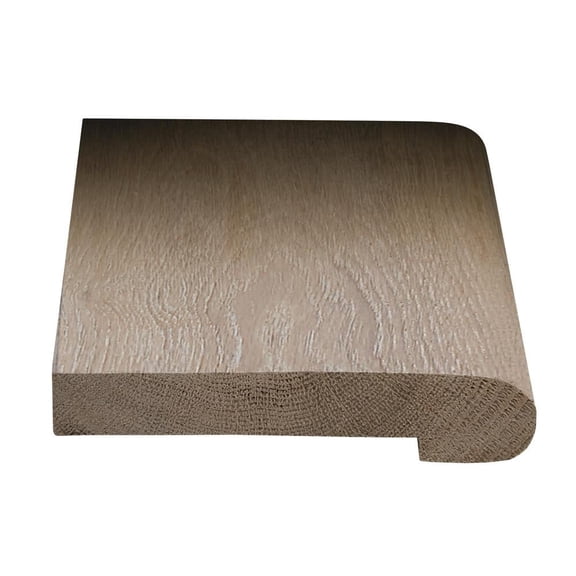 Stair Nosing - 1/2" Thick x 2-3/4" Wide x 78" Long Solid Wood European White Oak - For Flooring Color Sunbleached