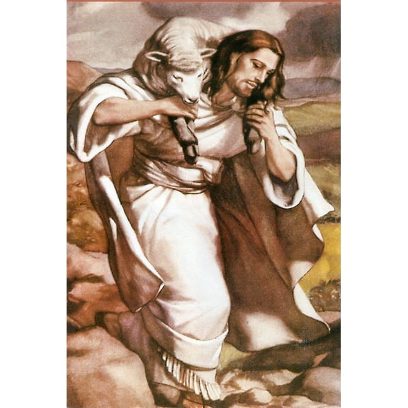 Catholic print picture - Good Shepherd 2T - 8" x 10" ready to be framed