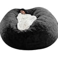 thumbnail image 1 of Puf Lazy Sofa Puf de piel artificial Puf (sin relleno), 1 of 1