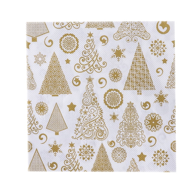 圣节 Serviettes en Papier Jetables 20 Unités Multicolores Design Festif 6,5 Po x 6,5 Po