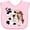AD-Pink, variant on Inktastic I'm Two-cowgirl riding horse birthday Girls Baby Bib