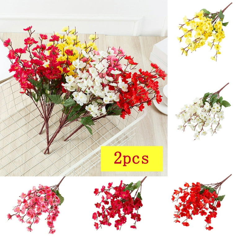 Happy Date Plum Blossom Artificial Flowers Simulation Flower Table  Decoration Accessories Party Beach Theme Decorations Artificial Cherry  Blossom