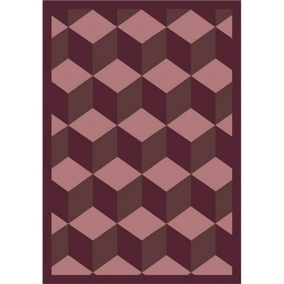 Highrise Plum 7 ft.8 in. x 10 ft.9 in.  WearOn Nylon Machine Tufted- Cut Pile Whimsy Rug