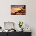 thumbnail image 2 of National Park Lighthouse Canvas Wall Art, Bass Harbor Head Lighthouse Sunset Print, Coastal Ocean Landscape Artwork for Living Room Bedroom, Ready to Hang, 2 of 6
