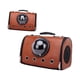 thumbnail image 2 of Bolso de mano para transportar mascotas, diseño de cápsula espacial, suministros para mascotas, bolsa de burbujas universal, bolsa de viaje para masco marrón, 2 of 9