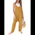 thumbnail image 3 of Casuales de Verano para Mujer, Sin Mangas, con Tirantes Finos, Modernos para Vacaciones en la Playa. Amarillo XL, 3 of 8