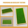 thumbnail image 3 of RENACLIPY 1Pcs Durable Bamboo Man's Display Stand with Green Artificial Grass Mat for Action Figures and Models Storage, 3 of 6
