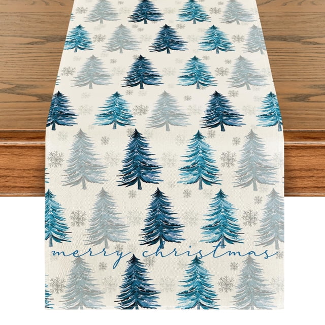 Árbol de Navidad con forma artoide de mesa, copos de nieve, Navidad