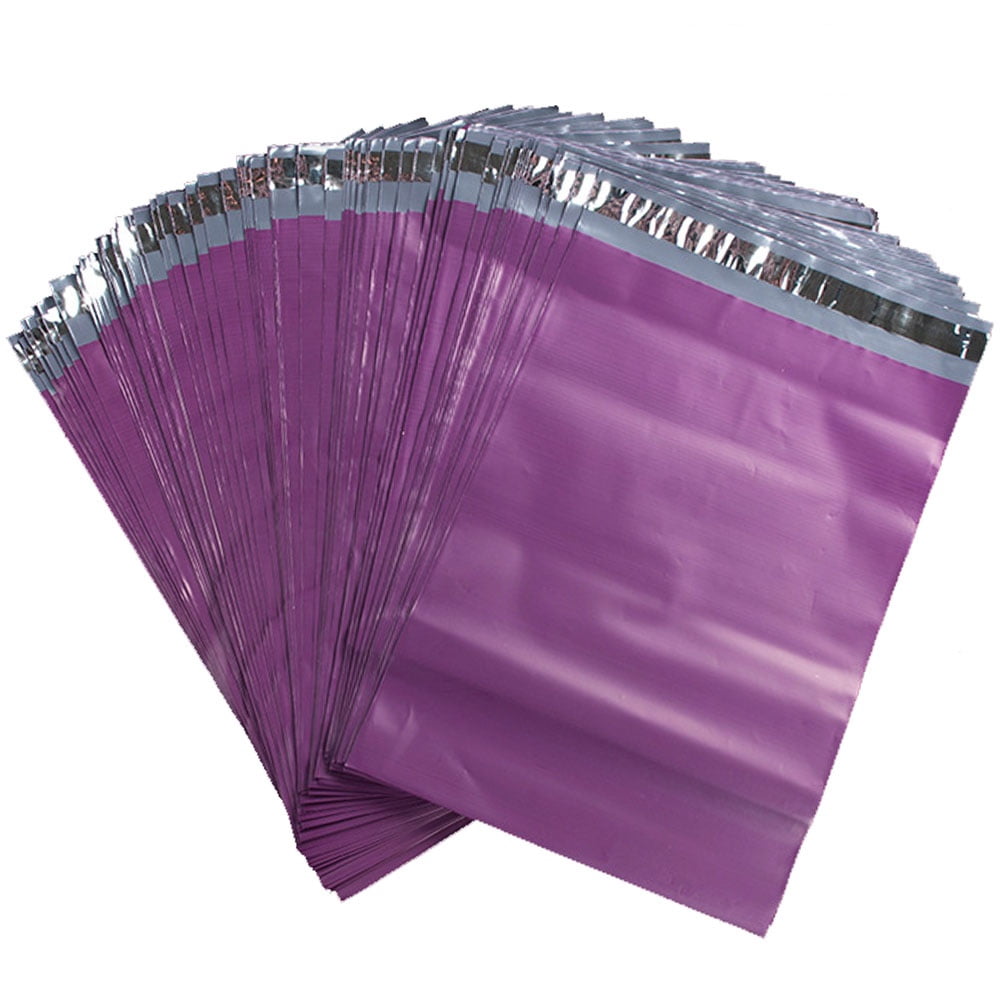 Sensethe 100pcs Purple Poly Mailers Envelopes Shipping Bags Self Sealing Mailing Bags Waterproof Mailer Postal Bags Packing Packs Business Supplies 23x35