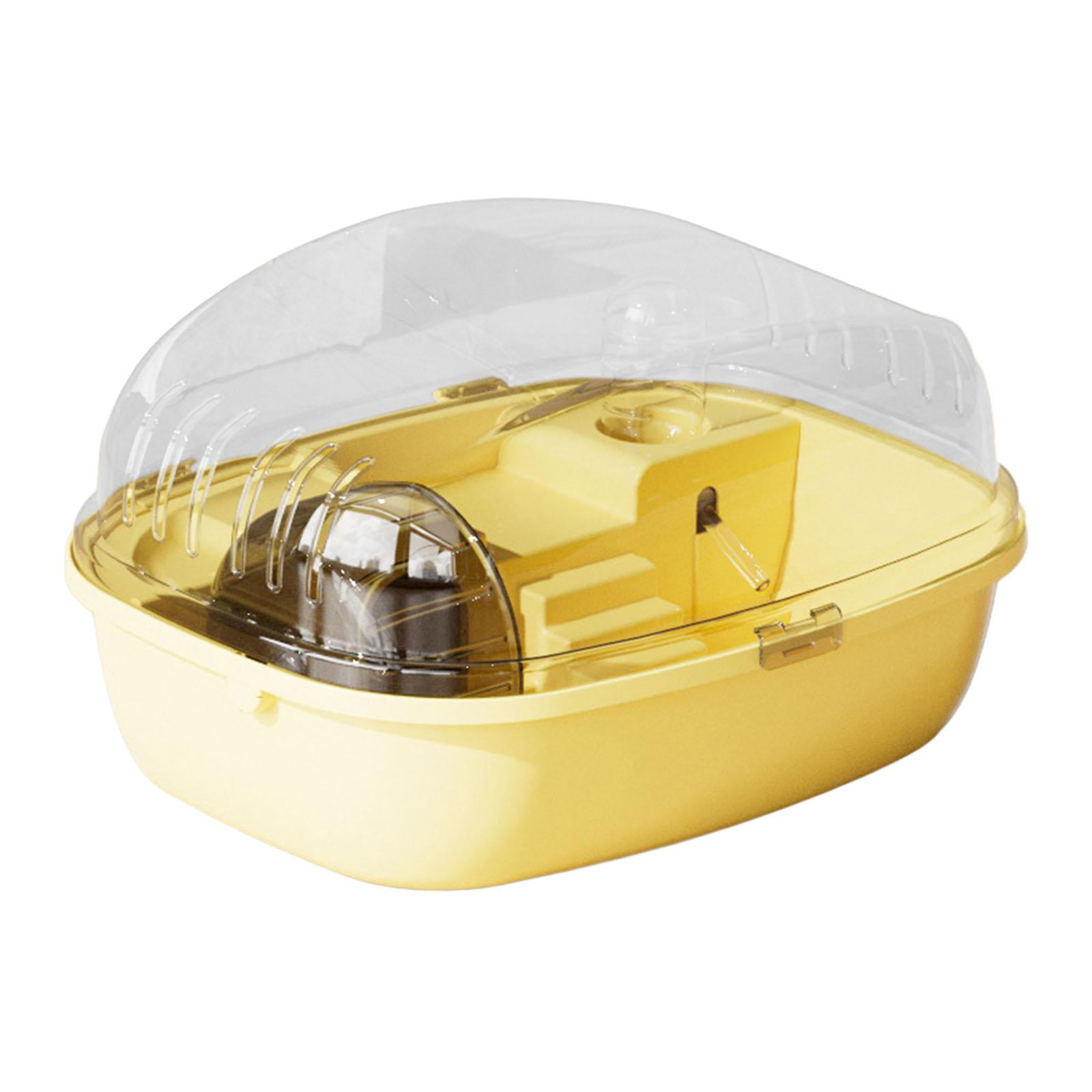 FITYLE Hamster Cage Habitat Exercise Playing House Openable Top Small Animal Cage for Guinea Pigs Hedgehog Small Animals yellow