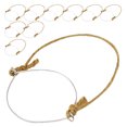 thumbnail image 1 of TABLZONE 10Pcs Universal Mason Jar Hanging Handles with Sturdy Metal Rings and Burlap for Outdoor Use, 1 of 8