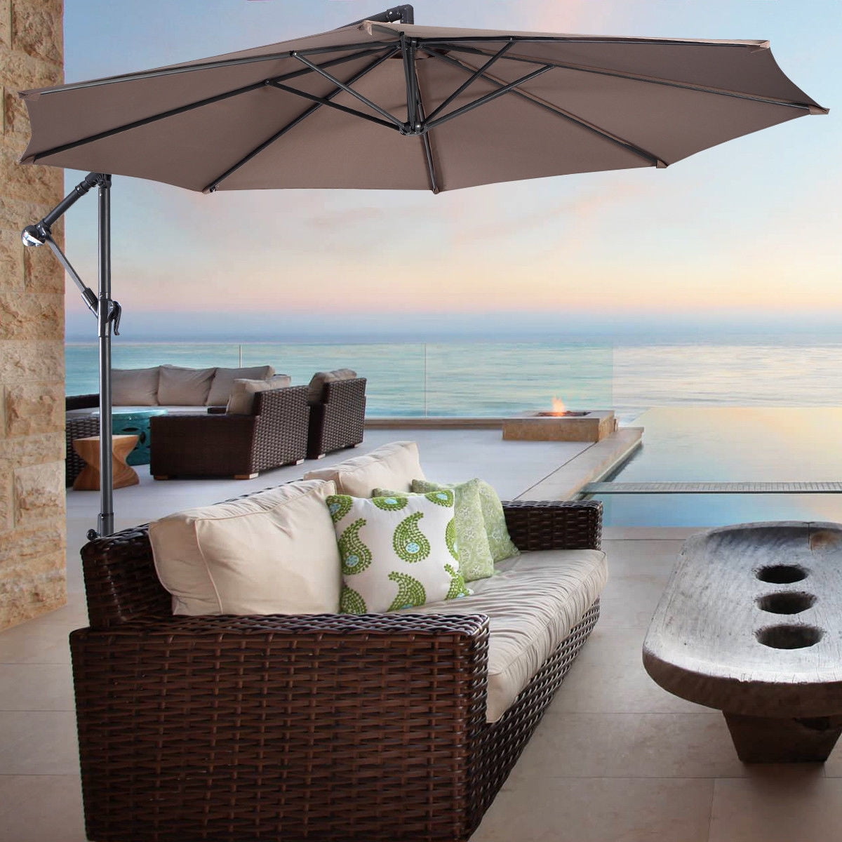 sun shade umbrella with base