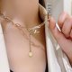 thumbnail image 3 of Colgante de collar de aleación, oro, 3 of 3