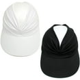 thumbnail image 6 of 2 Packs Womens Sun Visor Hat Wide Brim Summer UPF 50+ UV Protection Beach Sport Cap, 6 of 6