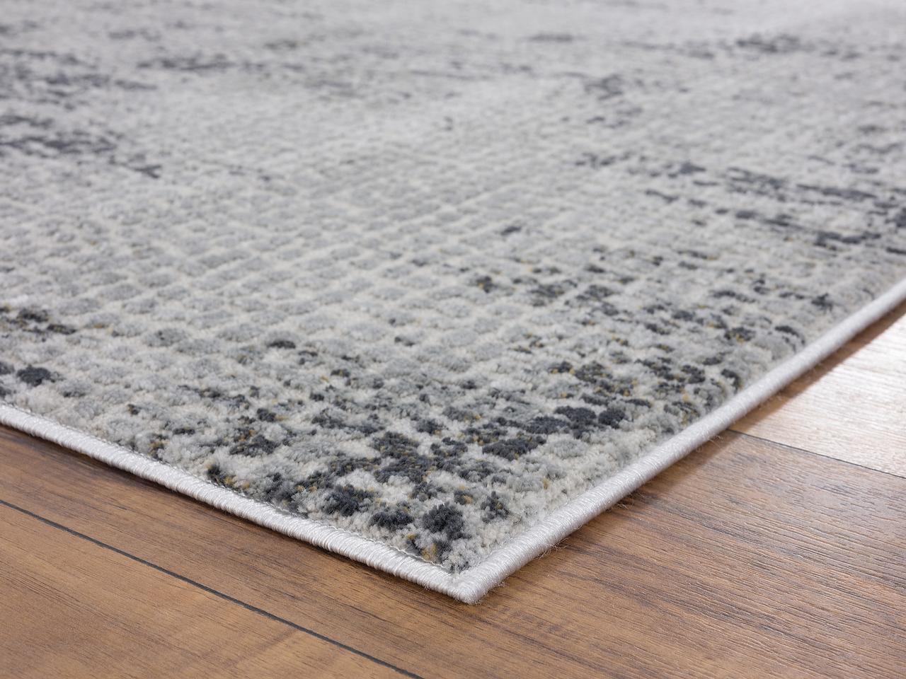 United Weavers Evolution Erebus Transitional Abstract Round Area Rug, Grey, 7'10" x 7'10"