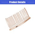 thumbnail image 4 of Vocoste 4 Pcs No Slip Hair Side Combs Accessories Metal Rose Gold Tone 2.95"x1.57", 4 of 6
