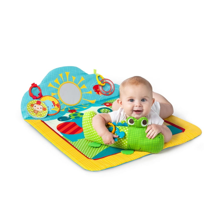 Bright Starts Cuddly Crocodile Activity Prop Play Mat with Support