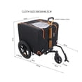 thumbnail image 2 of Foldable Pet Jogging Stroller Dog Carriers Bicycle Trailer Pet Dog Cat Bike Trailer Orange and Black - Ideal for Small Pets, 2 of 10