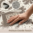 thumbnail image 6 of ODIKA 8'x10' Washable Area Rug Durable, Non-Slip Placemat Inspired Cow Symmetrical Repeating Detail Fabric Table for Living Room, Under Sectional, Family, 6 of 7