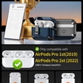 thumbnail image 2 of Compatible with AirPods Pro 2nd/1st Generation Case,Compatible with Magsafe,Magnetic Automatic Lock with Phone Stand & Cleaning Kit for iPod Pro Charging Case (USB-C/Lightning Cable), 2 of 6