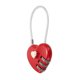 thumbnail image 1 of Uxcell Candado de Combinación de 1 Paquete, Aleación de Zinc, Candado de Combinación de 3 Dígitos en Forma de Corazón, Candado Sin Llave para Equipaje al Aire Libre [Rojo], 1 of 7