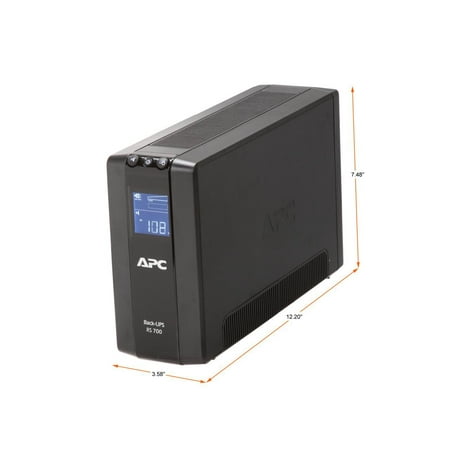 UPC: 0731304266792 | APC Back-UPS RS LCD 700 Master Control – UPS – 450 Watt – 700 VA