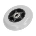 thumbnail image 2 of Roue de Fauteuil Roulant 4 Po en Caoutchouc, Remplacement de Roue de Déambulateur Remplacement de Roue de Fauteuil Roulant Faible Bruit Pièce de Remplacement de Roulette de Déambulateur pour Déambulateur Gris, 2 of 9