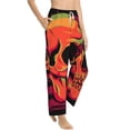 thumbnail image 2 of Balery Skull And Flag Usa print Women's Pajama Pants,Ultra Lightweight Pjs,Lounge Pant-Large, 2 of 9