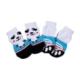 thumbnail image 2 of 4-Piece Non-Skid Pet Paw Socks, White Knitted Foot Covers with Anti-Slip Soles, Pet Wear Accessories for Small to Medium Dogs Like Teddy, Corgi, and indoor Cats, Pet Grooming &, 2 of 5