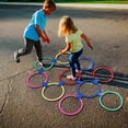 thumbnail image 4 of Juego de conectores de aros para Parque juguetes de entrenamiento para Ehuebsd niños y niñas aros de celosía de salto para Parque interior, 4 of 9