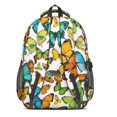 thumbnail image 3 of Butterfly Colorful Insect Pattern Cute School Backpack Bag with Padded Back and Adjustable Shoulder Straps 16.9 X 12.6 X 5.9 Inches, 3 of 5