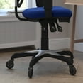 thumbnail image 4 of Flash Furniture Nicholas Mid-Back Blue Mesh Multifunction Executive Swivel Ergonomic Office Chair with Adjustable Arms and Transparent Roller Wheels, 4 of 9
