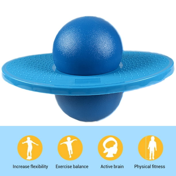 Tabla de equilibrio con pelota de salto de roca para niños, juguete de pelota espacial para hacer ejercicio