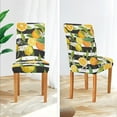 thumbnail image 4 of Orange and Lemon Versatile Chair Slipcovers for Dining Room, Stretchy Cloth Chair Covers, Armless Dining Chairs Covers Set of 4, Chair Covers Washable, 4 of 6